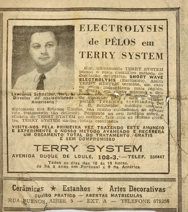 Anúncio Antigo Terry System